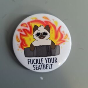 Fuckle your seatbelt, pinssi