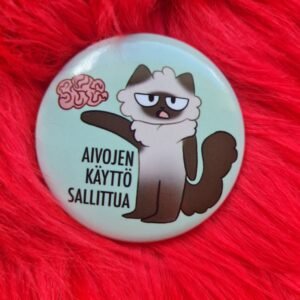 Aivojen käyttö sallittua, pinssi